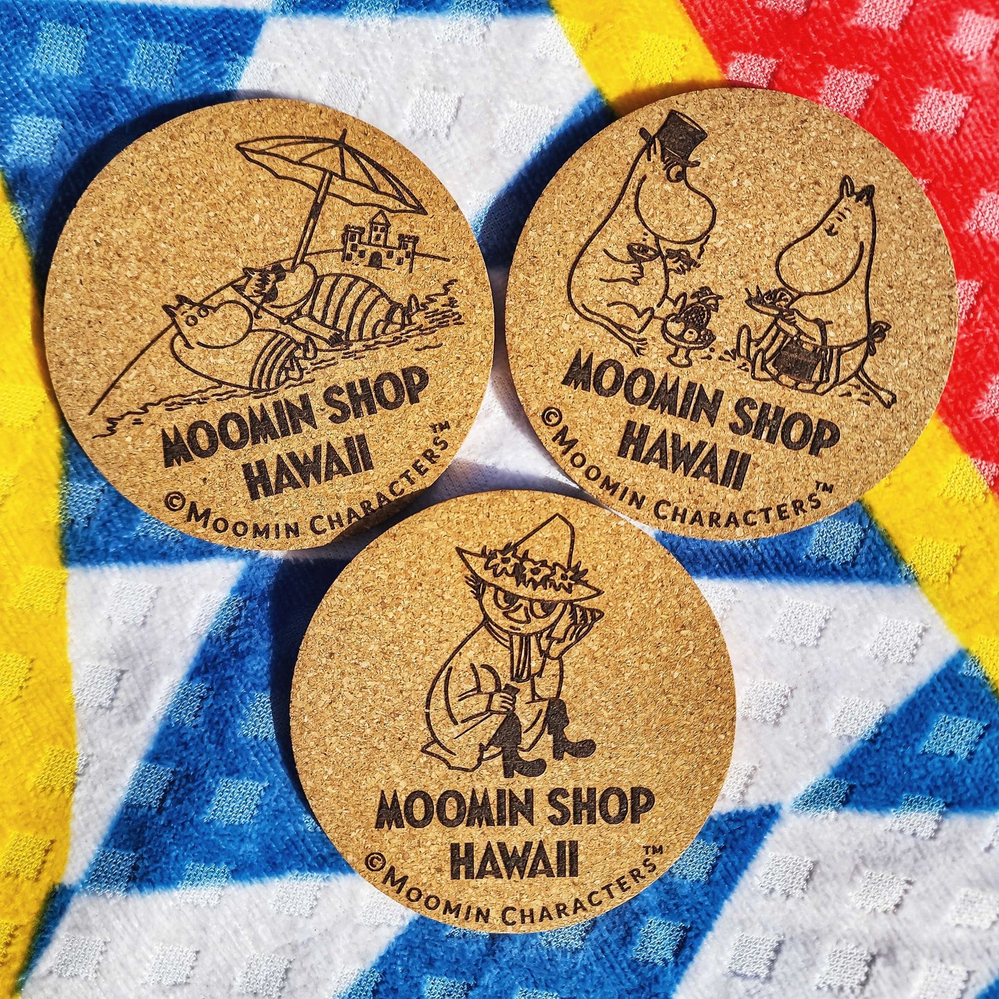 Moomin Shop Hawaii Cork Coasters