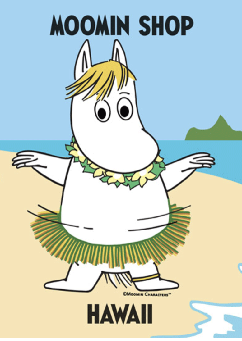 Moomin Shop Hawaii Postcards
