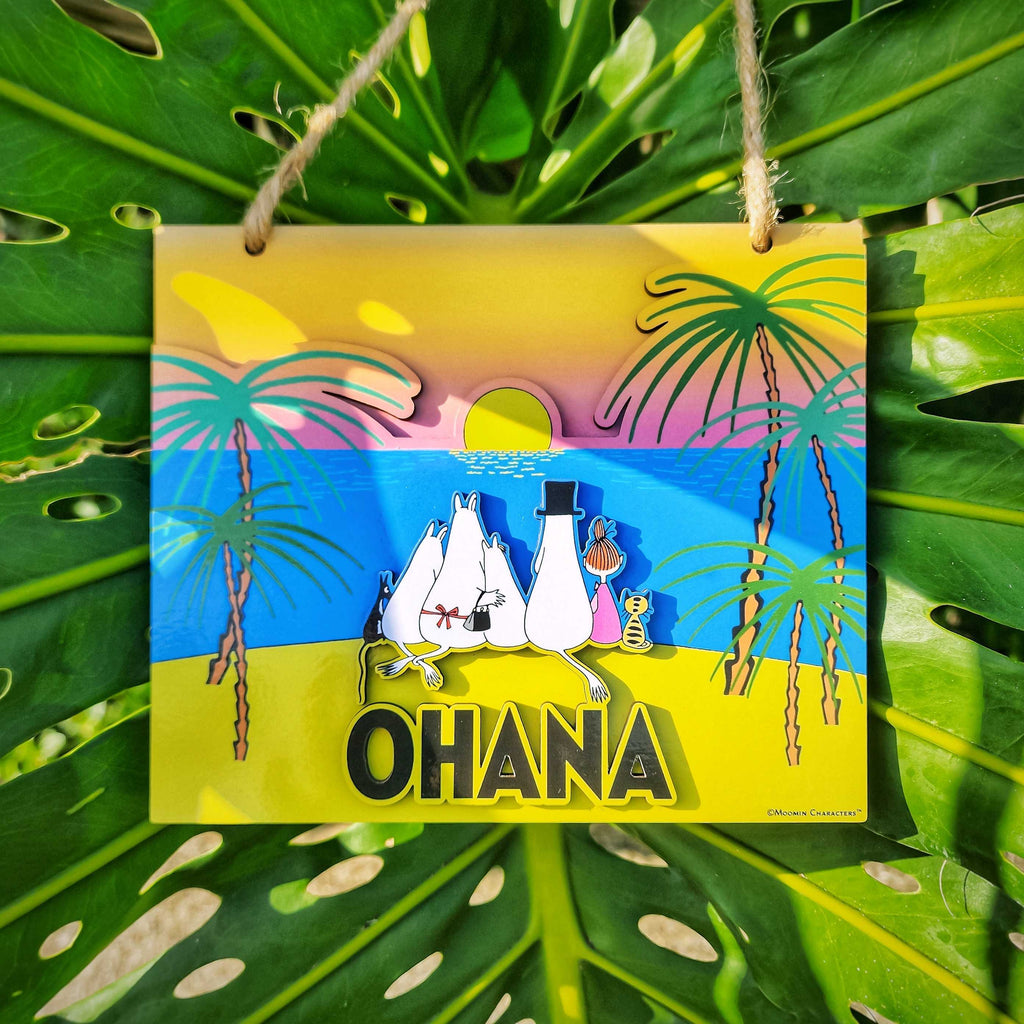 Moomin Shop Hawaii OHANA Wall Decor