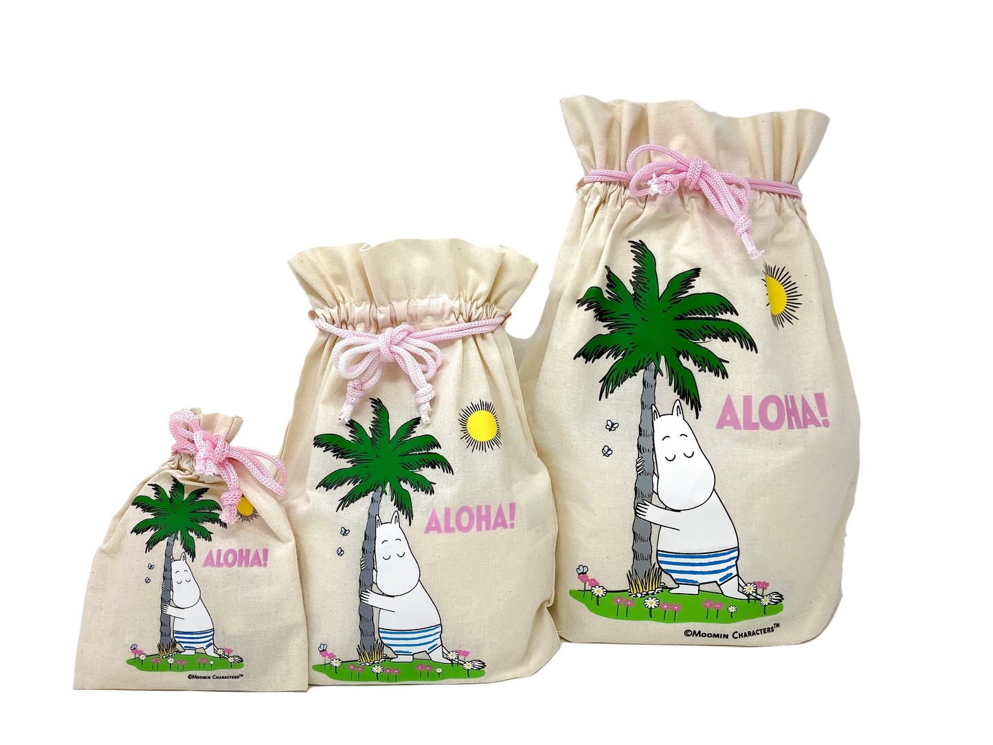 Moomin Shop Hawaii Medium Drawstring Pouch