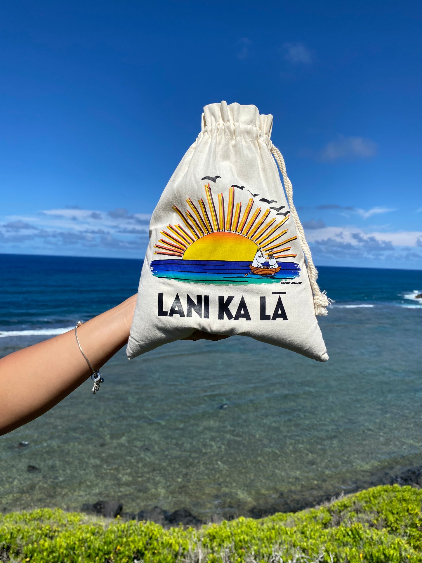 Moomin Shop Hawaii Small Drawstring Pouch