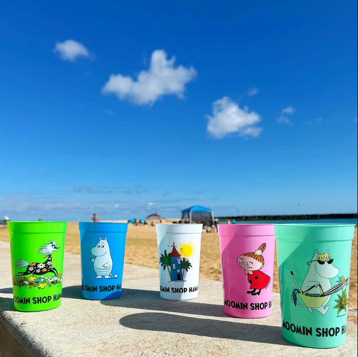 Moomin Shop Hawaii Plastic Cups