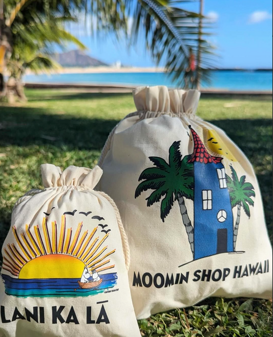 Moomin Shop Hawaii Medium Drawstring Pouch