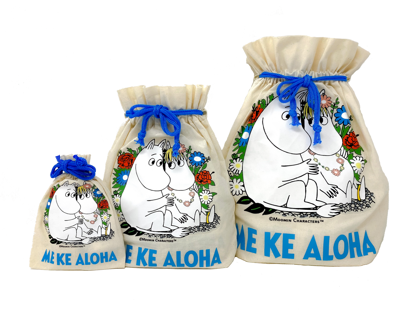 Moomin Shop Hawaii Medium Drawstring Pouch