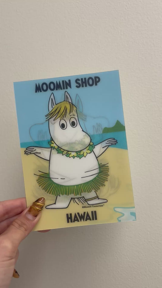 Moomin Shop Hawaii Holographic Postcard