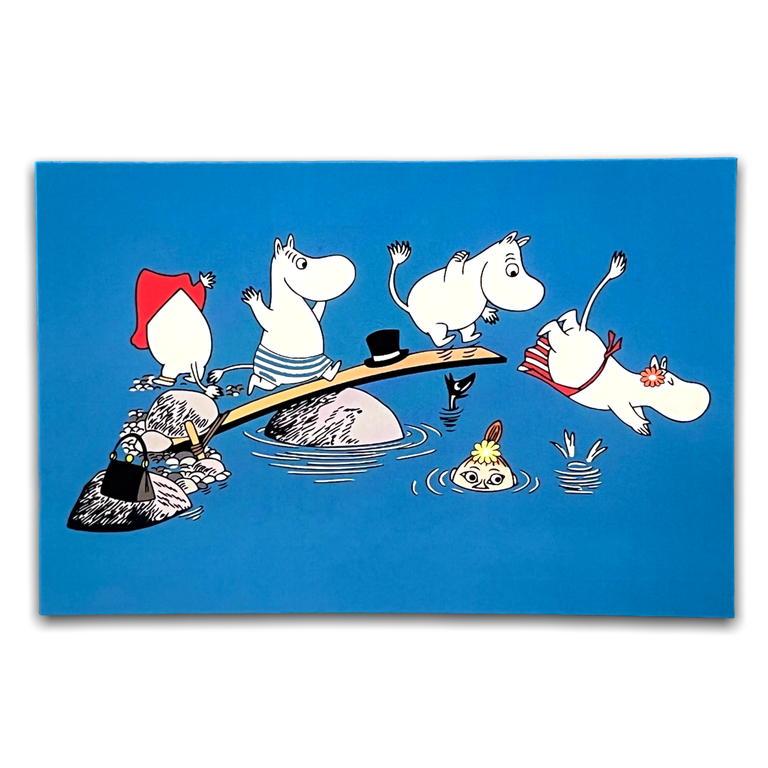 Moomin Postcard Happy New Year Japanese Rare From Japan F/S